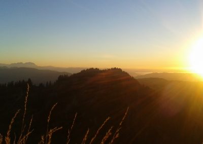 Montag: Wanderung in den Sonnenuntergang