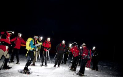 Dienstag : Stirnlampentour in die Abendstimmung am Imberg, mit Hütteneinkehr und Rodeln